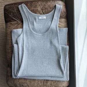 Storq Midi Ribbed Tank Dress